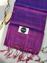 Indupriyaa Purple Handloom Tissue Cotton Saree
